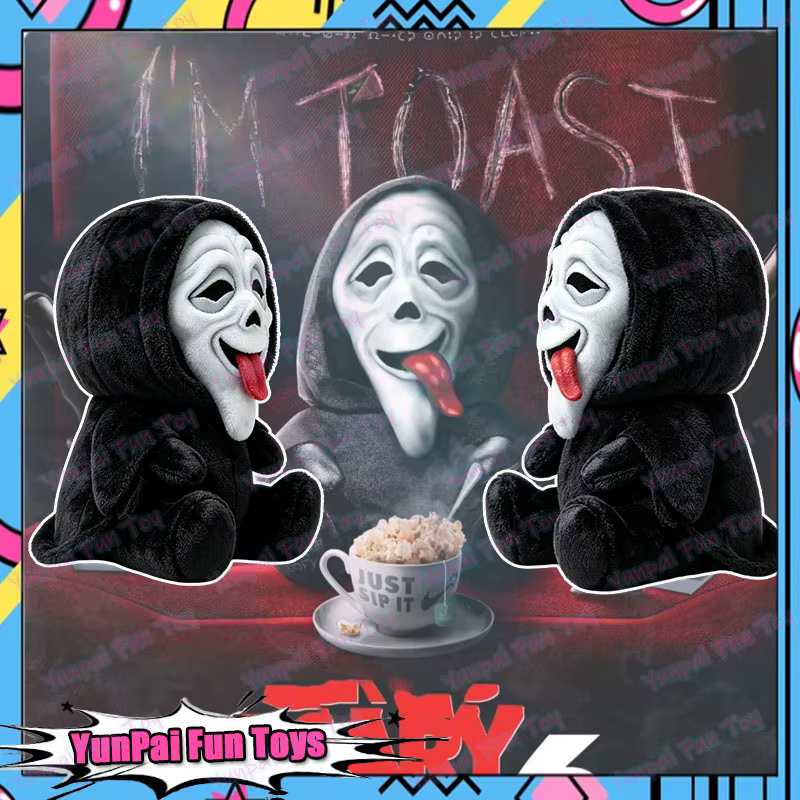 Peluche Ghostface, film d'horreur 6, poupée en peluche douce, décoration de fête d'Halloween, cadeau de collection pour les fans d'horreur, adulte