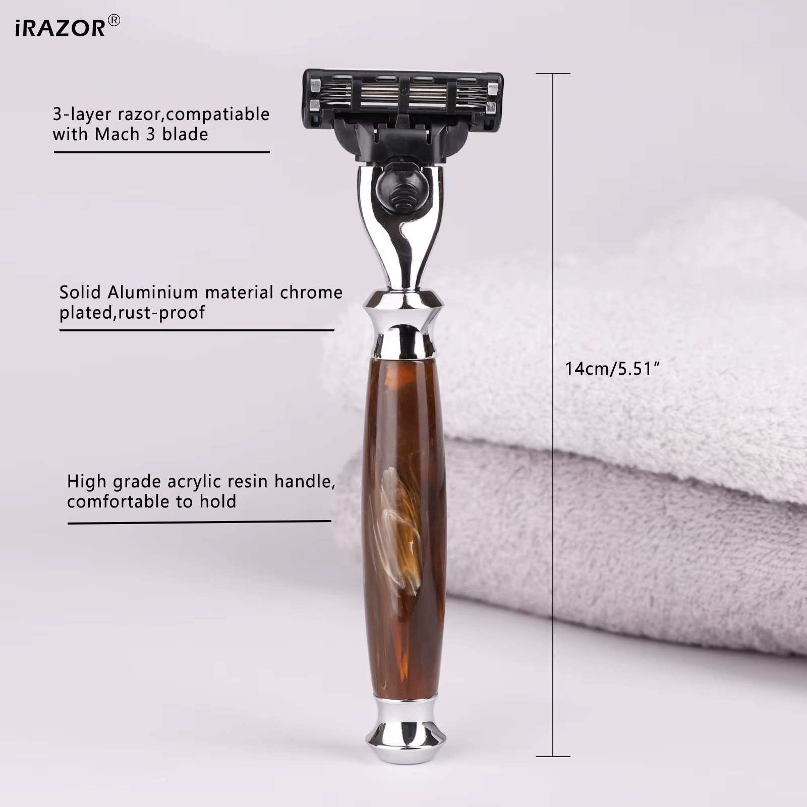 IRAZOR Rasoir manuel premium pour homme