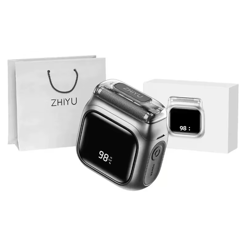 Mini Rasoir Électrique Portable Intelligent avec Affichage Numérique