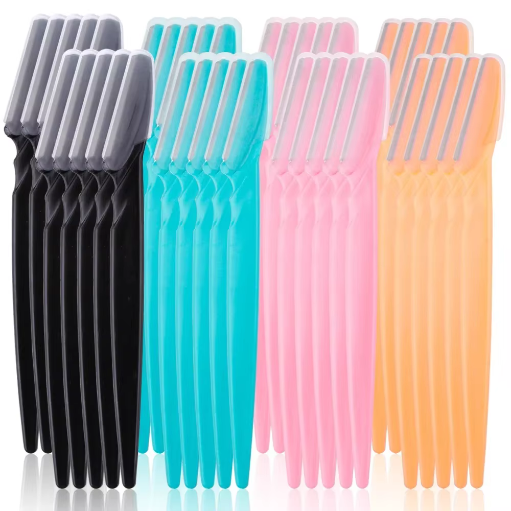3/10 pièces épilation des sourcils coupe-épilation couteau de sécurité maquillage grattoir rasoir