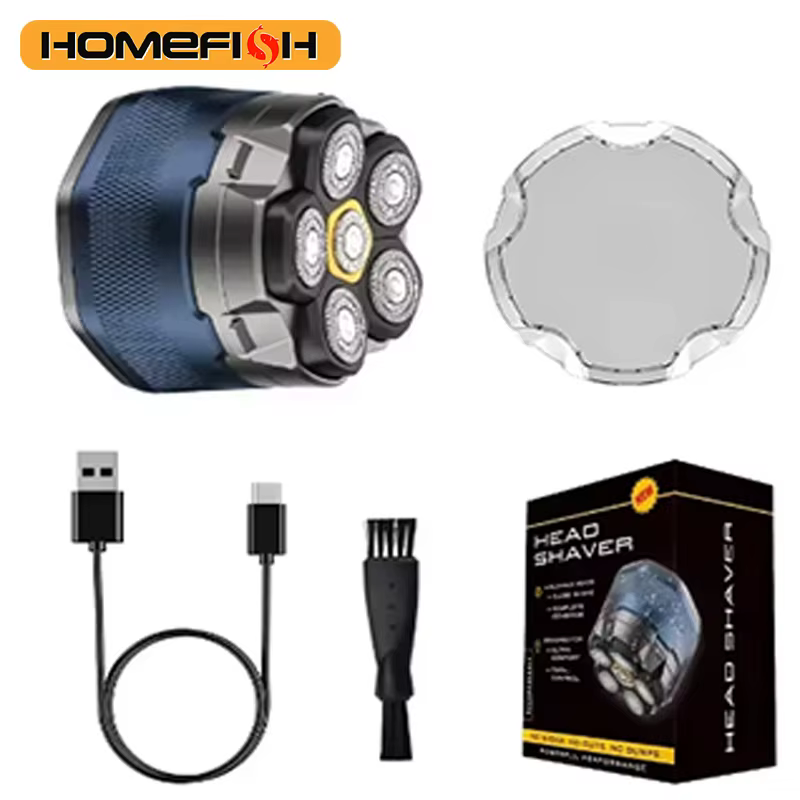 Rasoir électrique HOMEFISH pour hommes chauves
