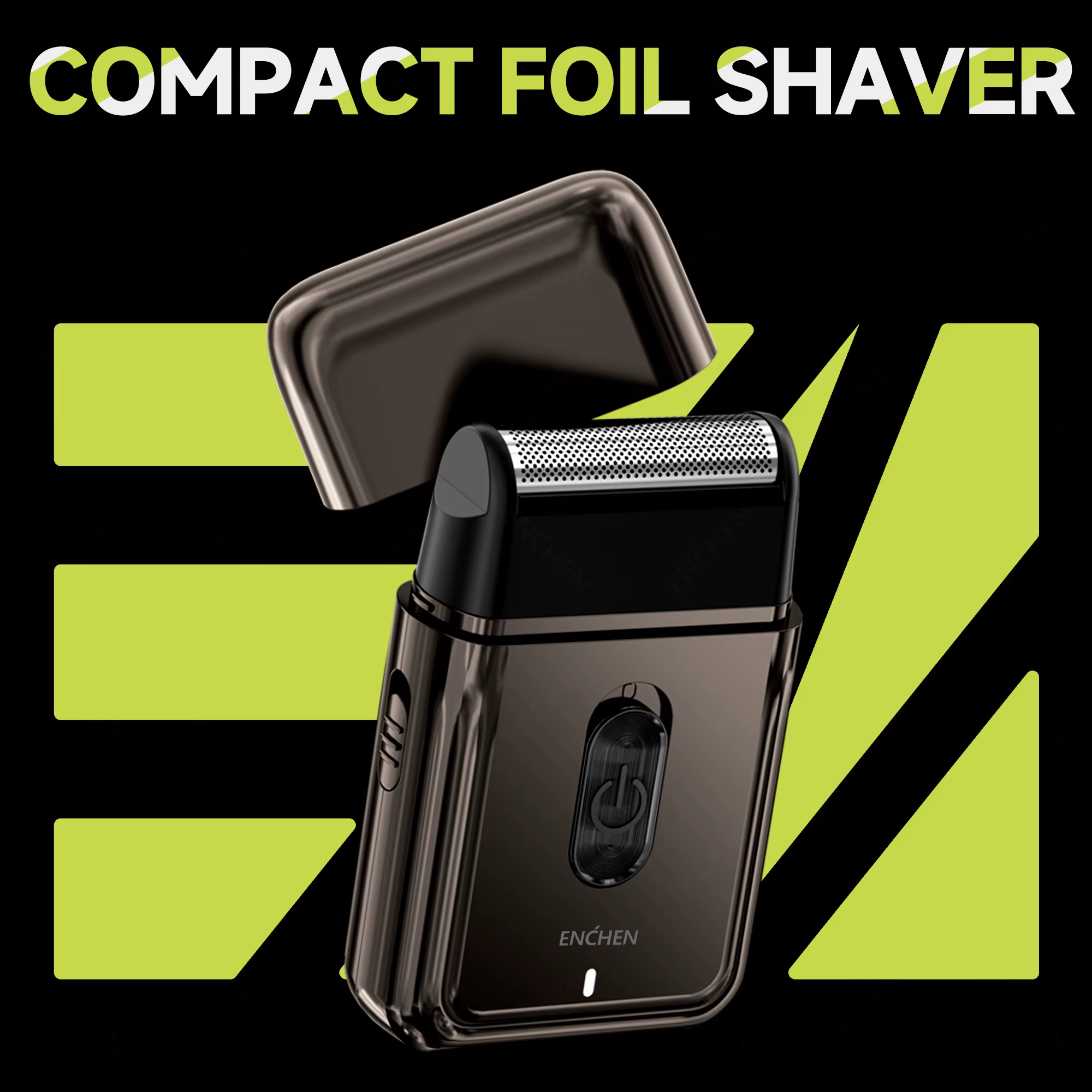 ENCHEN MS003 rasoir à feuille compacte avec tondeuse de précision POP-UP type-c charge avec indicateur 7000 tr/min moteur fort