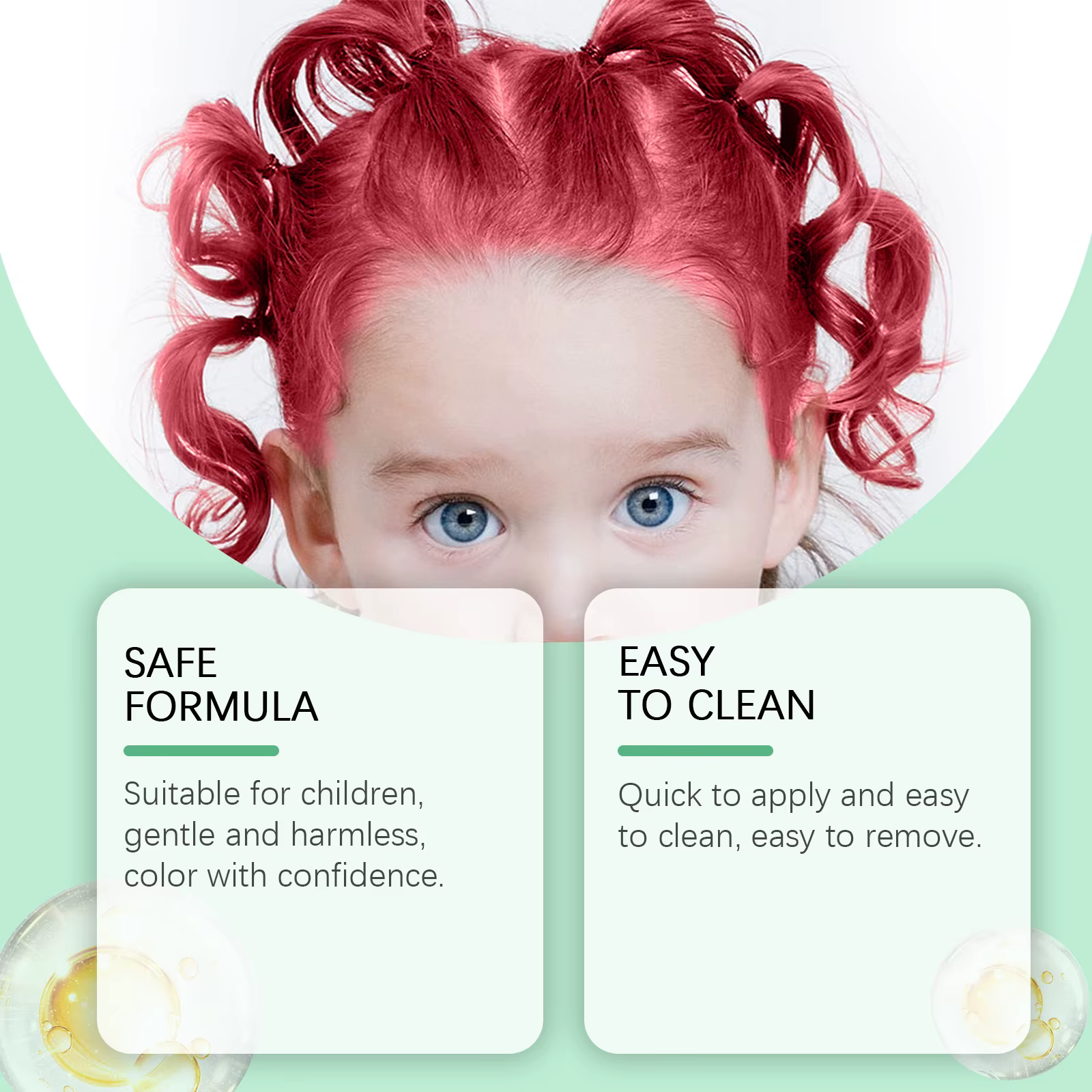 Cire colorante temporaire pour cheveux d'enfants, 9 couleurs, facile à utiliser, se lave rapidement, sans irritation, outil de coiffure DIY pour fêtes, pâte colorante jetable