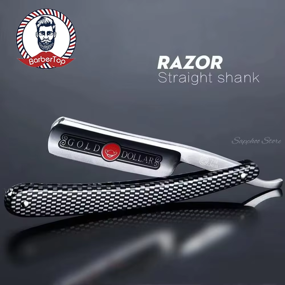 Rasoir droit manuel pour barbier