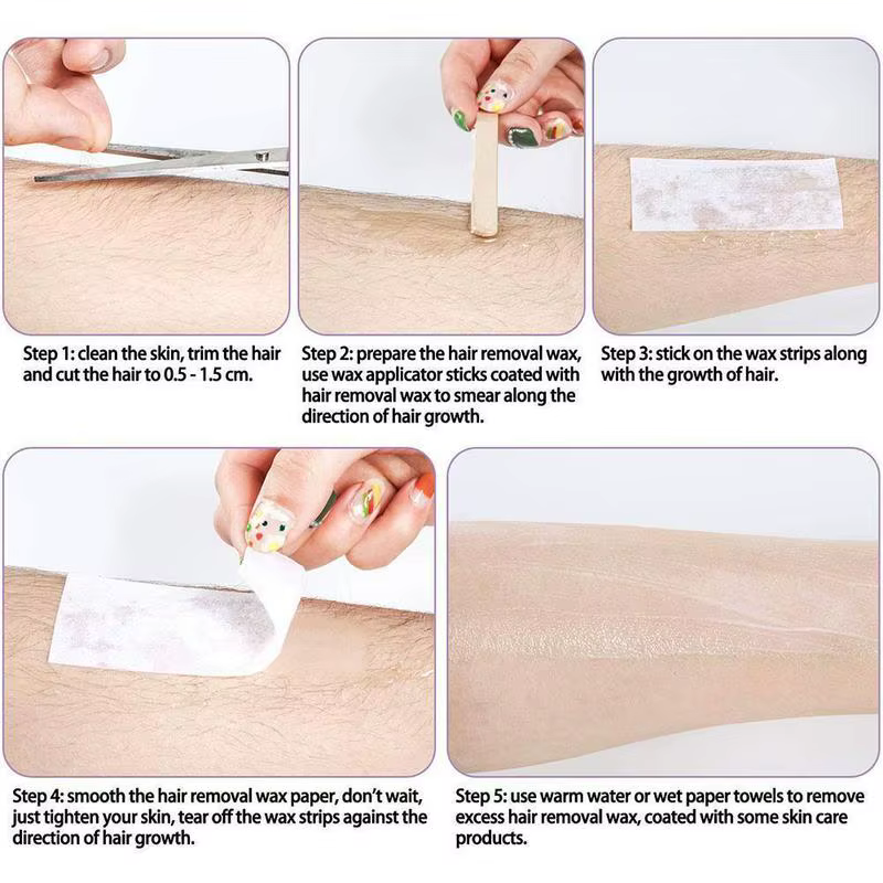 100 pièces jetable beauté épilation cire papier épaissi Non-tissé