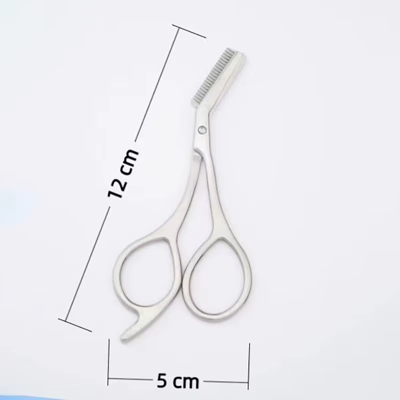 Ciseaux coupe-sourcils avec peigne
