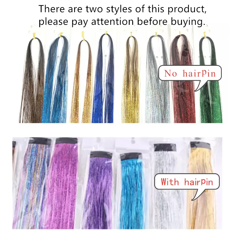 Extensions de cheveux arc-en-ciel pour femmes, clinquant brillant, cheveux inj, absorbe ouissants, hippicopter pour tressage, coiffure longue, 93 cm, outils de coiffage