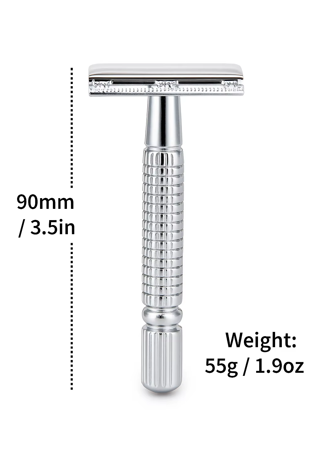 BAILI rasoir de sécurité classique Double bord avec 1 lame en platine pour hommes femmes barbe jambe main aisselle rasage humide BR131T