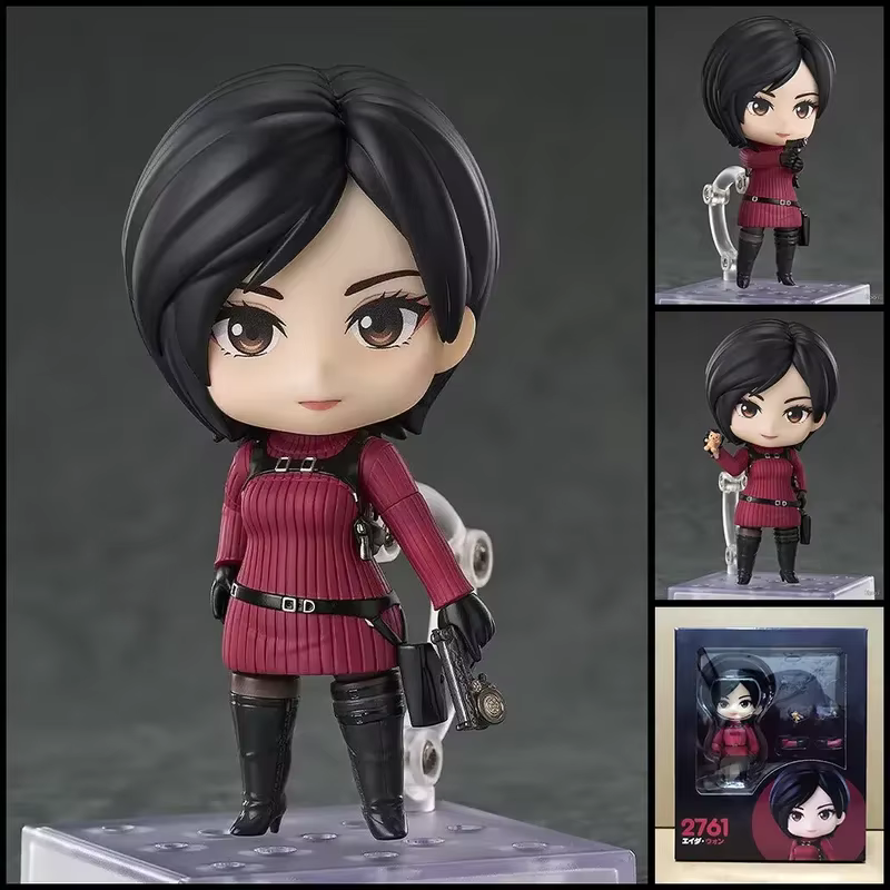 Ensemble de figurines Nendoroid Resident Evil Ada Wong Leon S. Kennedy # 2761 # 2337 jouets anime à visages interchangeables et articulations mobiles, cadeaux pour les fans