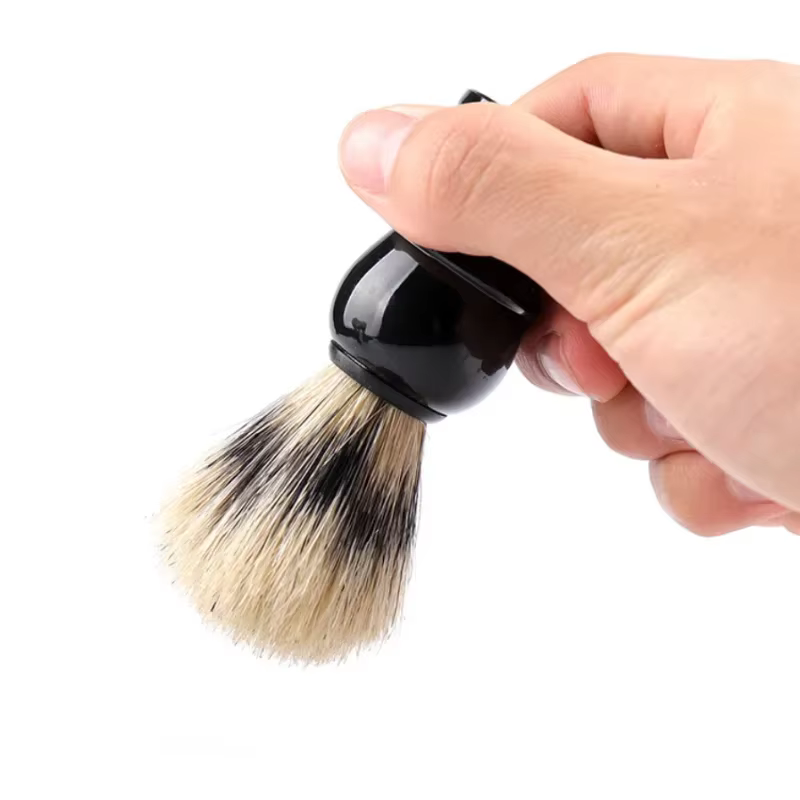 Brosse de rasage en poils de sanglier pour hommes
