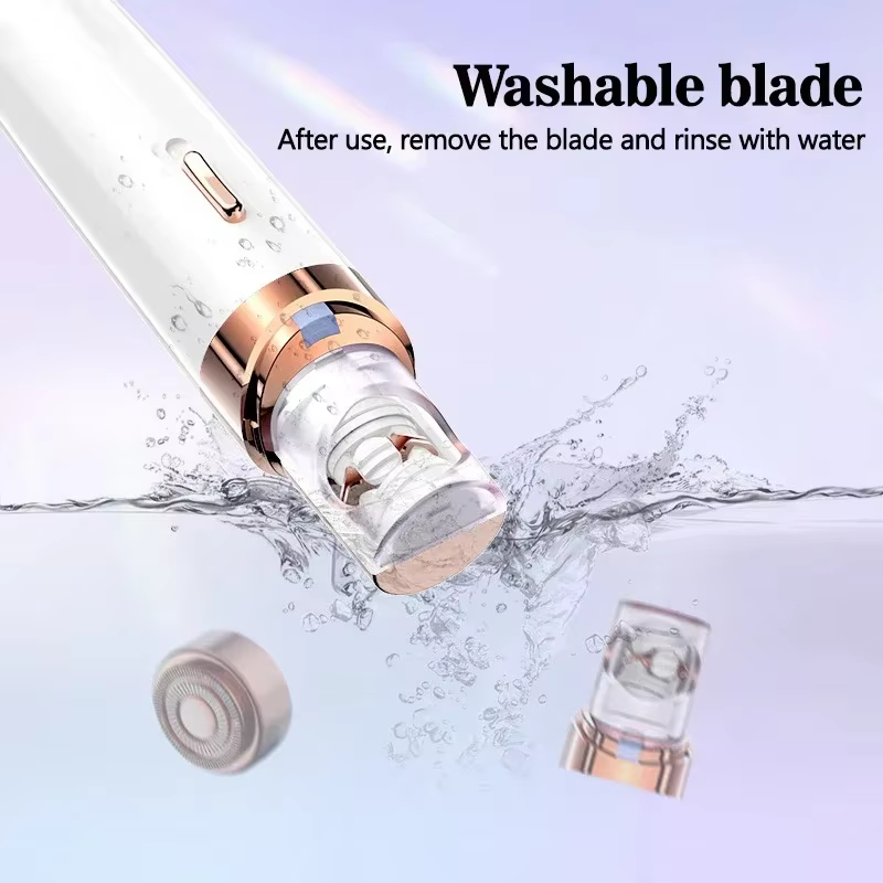 Épilateurs épilation pour femmes-lisse 2-en-1-mini taille épilateur pour visage aisselles dos Portable peau lisse cheveux