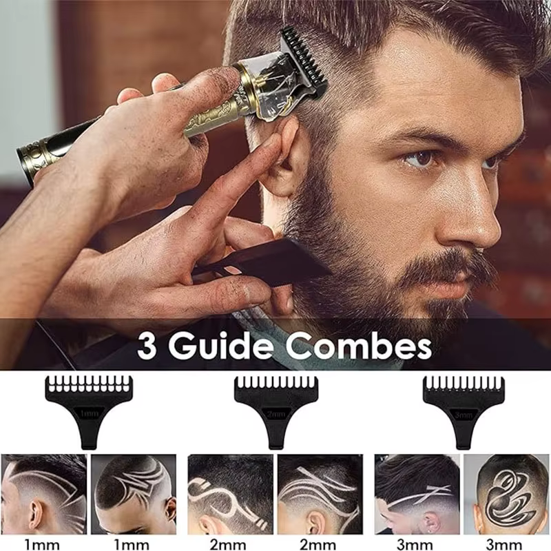 Sculpture T9 Vintage professionnel électrique Machine de coupe de cheveux USB Rechargeable Portable rasoir tondeuse pour la soin de la barbe meilleur cadeau