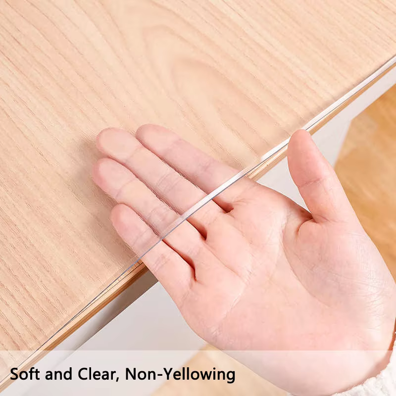 Nappe imperméable en PVC – Antidérapant, résistante à l'huile, résistante aux rayures, facile à nettoyer, idéale pour les tables à manger et les bureaux