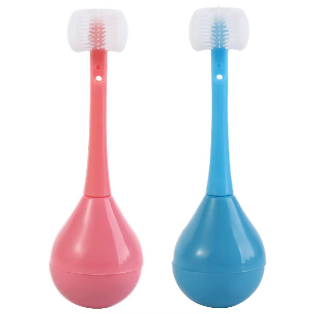 Brosse à dents en silicone pour l'hygiène buccale, brosse à dents à trois faces, brosse à dents pour enfants