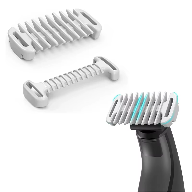 Protecteur de peau intime et peigne corporel 3 mm compatible avec les tondeuses hybrides OneBlade QP2724/QP2824/QP2520/QP2630