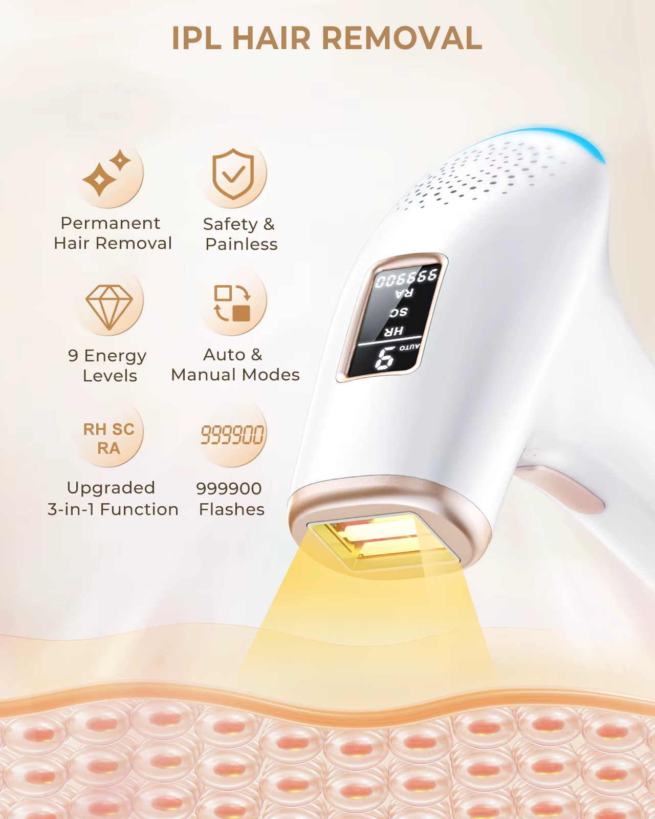 Appareil d'épilation IPL Laser