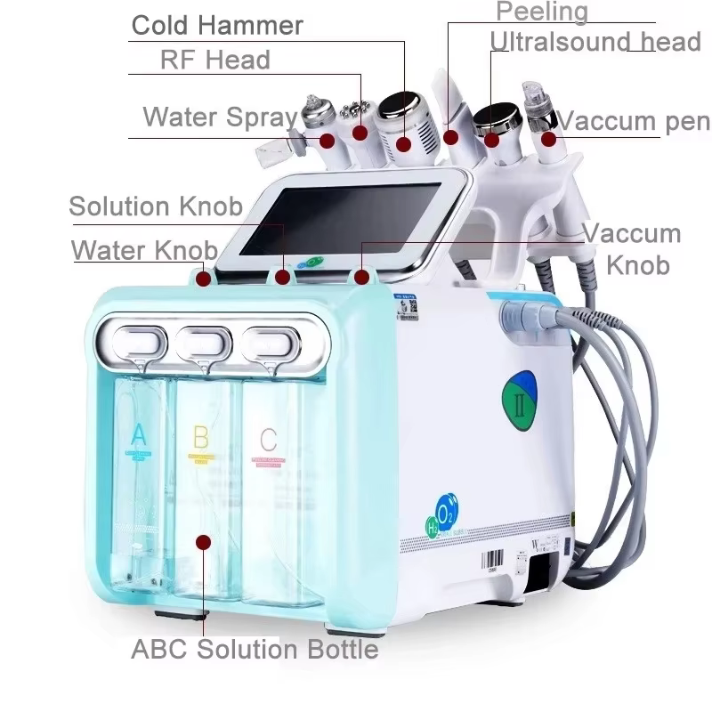 NOUVEAU Appareil de beauté professionnel 7 en 1 Hydro Facial Machine pour un nettoyage en profondeur