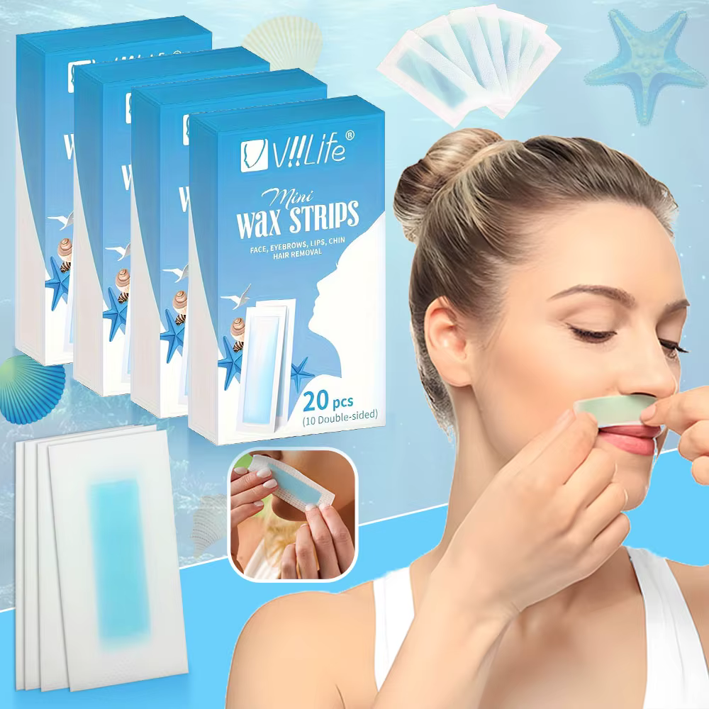 20/40 pièces bandes de cire pour les lèvres du visage