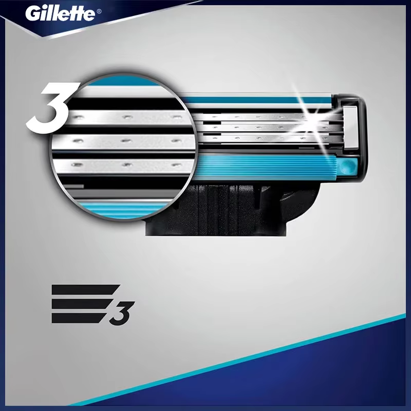 Gillette Mach 3 lames de rasoir 4 pièces recharges de lame