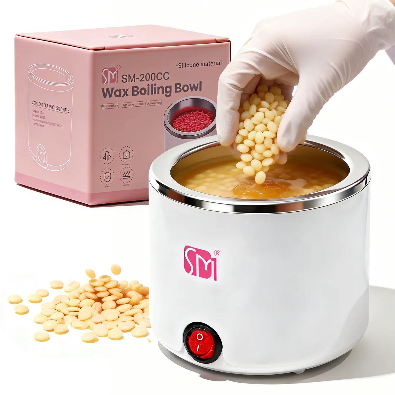 Chauffe-cire pour l'épilation, chauffe-cire rapide, facile à utiliser à domicile, kit d'épilation pour femmes, outil d'épilation