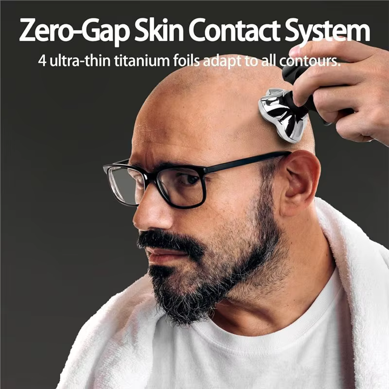 【VENTE RAPIDE】Tête de rechange professionnelle à 4 têtes pour rasoirs Skulls Pitbulls Shaver Gold PRO