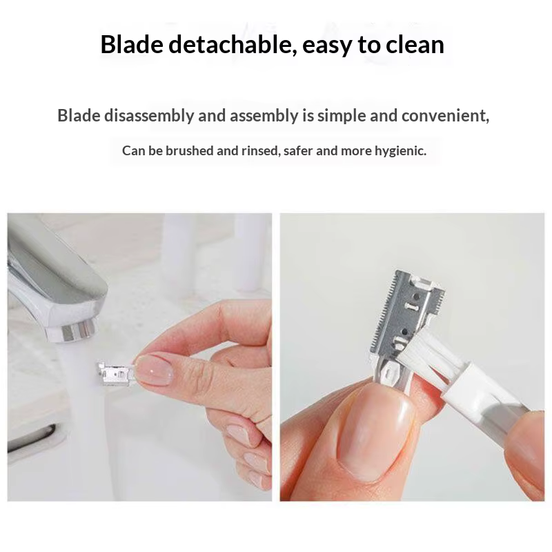 Tondeuse à sourcils électrique portable avec double tête de coupe, rasoir de façonnage des sourcils lavable, outils de rasage
