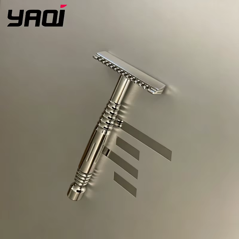 Nouveauté 2026 ! Rasoir de sécurité YAQI Romulus à lame ouverte en acier inoxydable 316 poli
