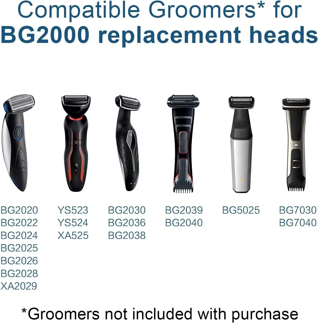 Tête de rechange pour tondeuse corporelle Philips Norelco Bodygroom