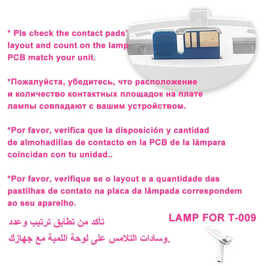 Lampe épilatoire IPL pour Lescolton Laser épilation permanente dispositif épilateur IPL flash