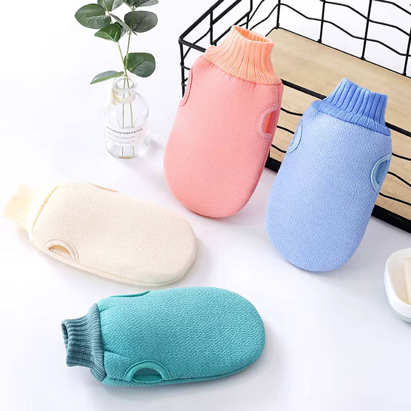 Gant exfoliant-gant exfoliant pour peau morte gants exfoliants de bain pour douche Spa Massage gommage corporel
