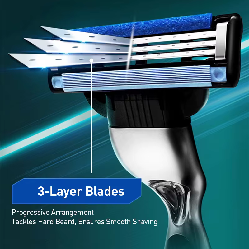 Rasoir manuel pour homme Gillette Mach 3 Classic à lame à 3 couches
