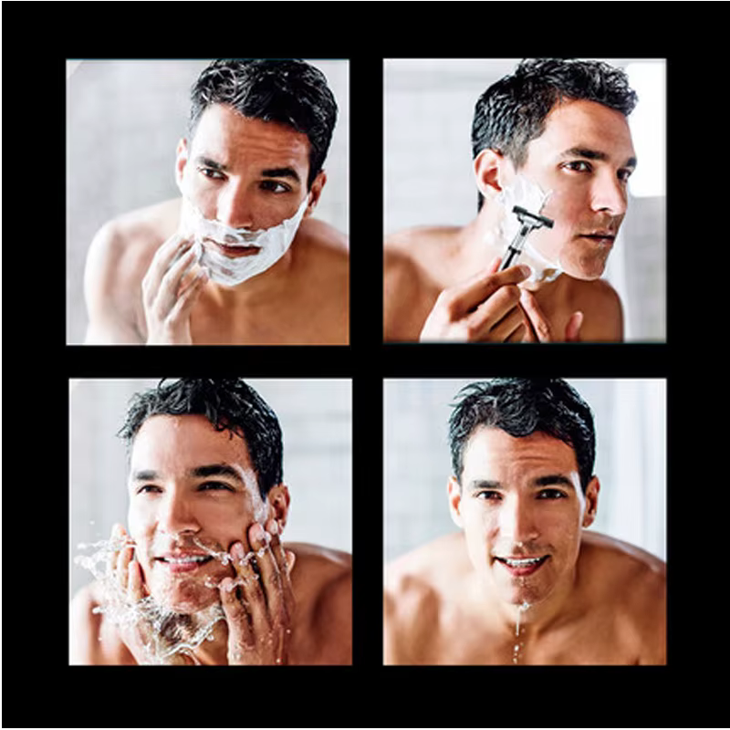 Gillette Vector 2 rasoir pour hommes lames portables Double couche avec bande de lubrification à l'aloe Vera