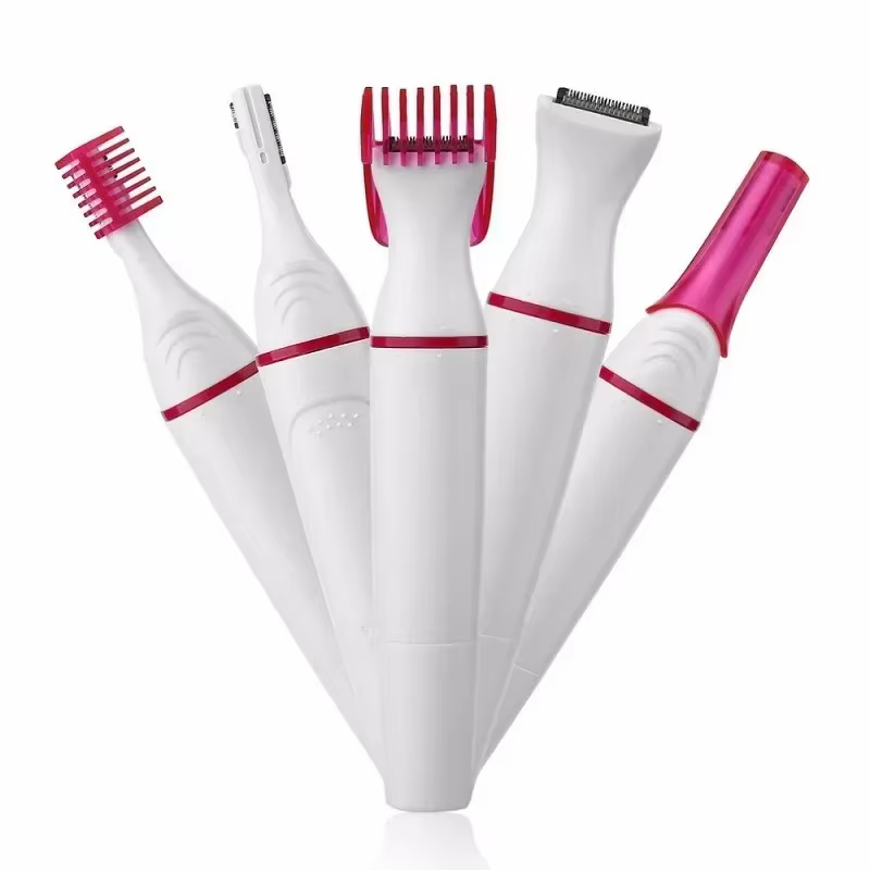 5 en 1 ensemble femmes épilateur femme rasoir de sourcils dame