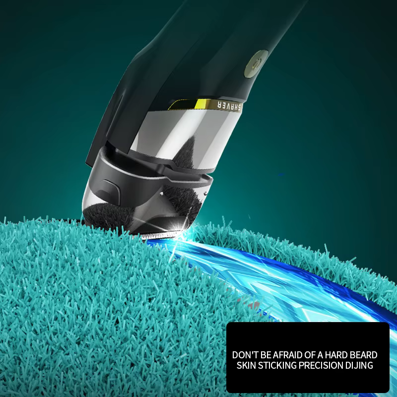 Rasoir électrique 4D pour hommes, Rechargeable, pour barbier, USB type-c, étanche, HT-909