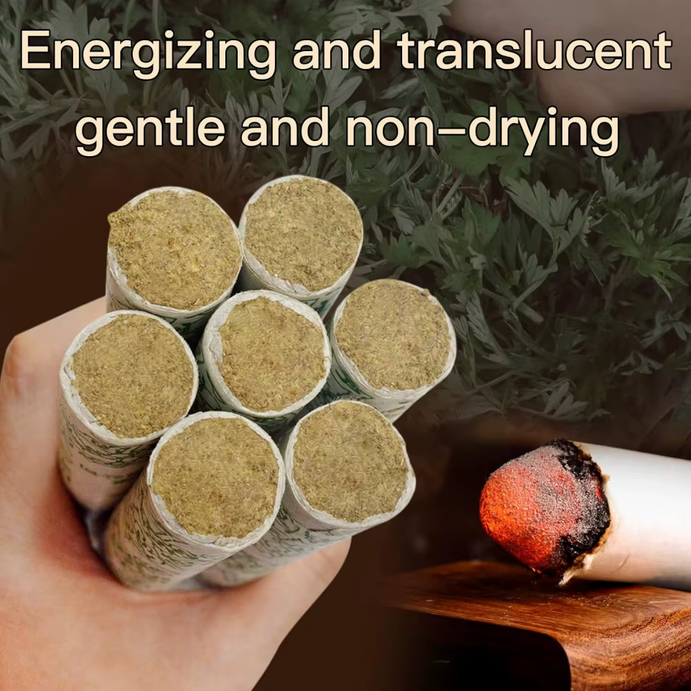Rouleaux de Moxa en bois d'absinthe pur, thérapie traditionnelle Moxa, hiébas chinois, bâton de Moxibustion Medicinale, Massage méridien chaud, soins de santé