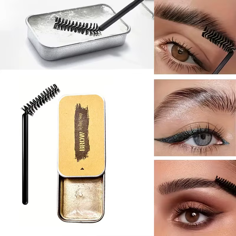 Gel fixateur de cire coiffante pour sourcils
