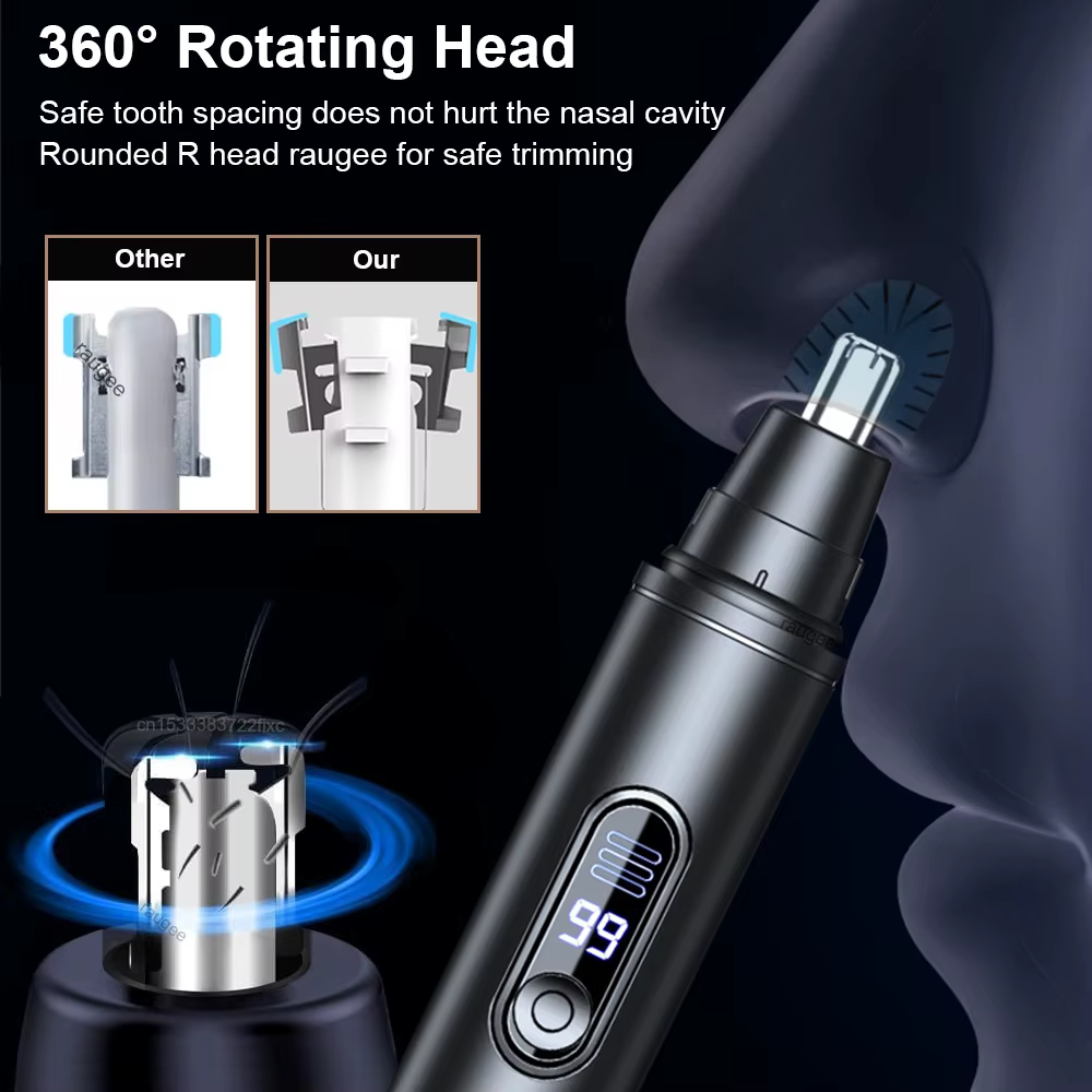 Tondeuse à poils de nez électrique rechargeable