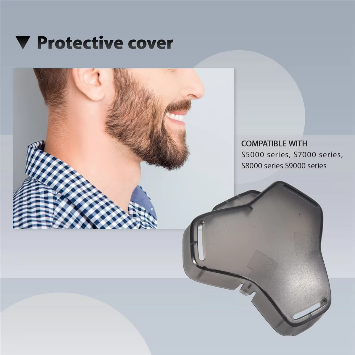 Couvercle de capuchon de protection de tête de rechange pour rasoir Philips