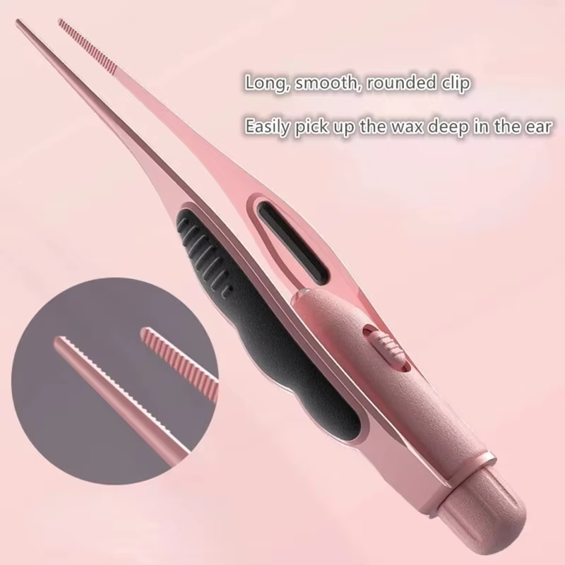 Pince à épiler LED pour cérumen, outil de nettoyage des oreilles pour enfants, outil de nettoyage des oreilles pour adultes, élimination du cérumen