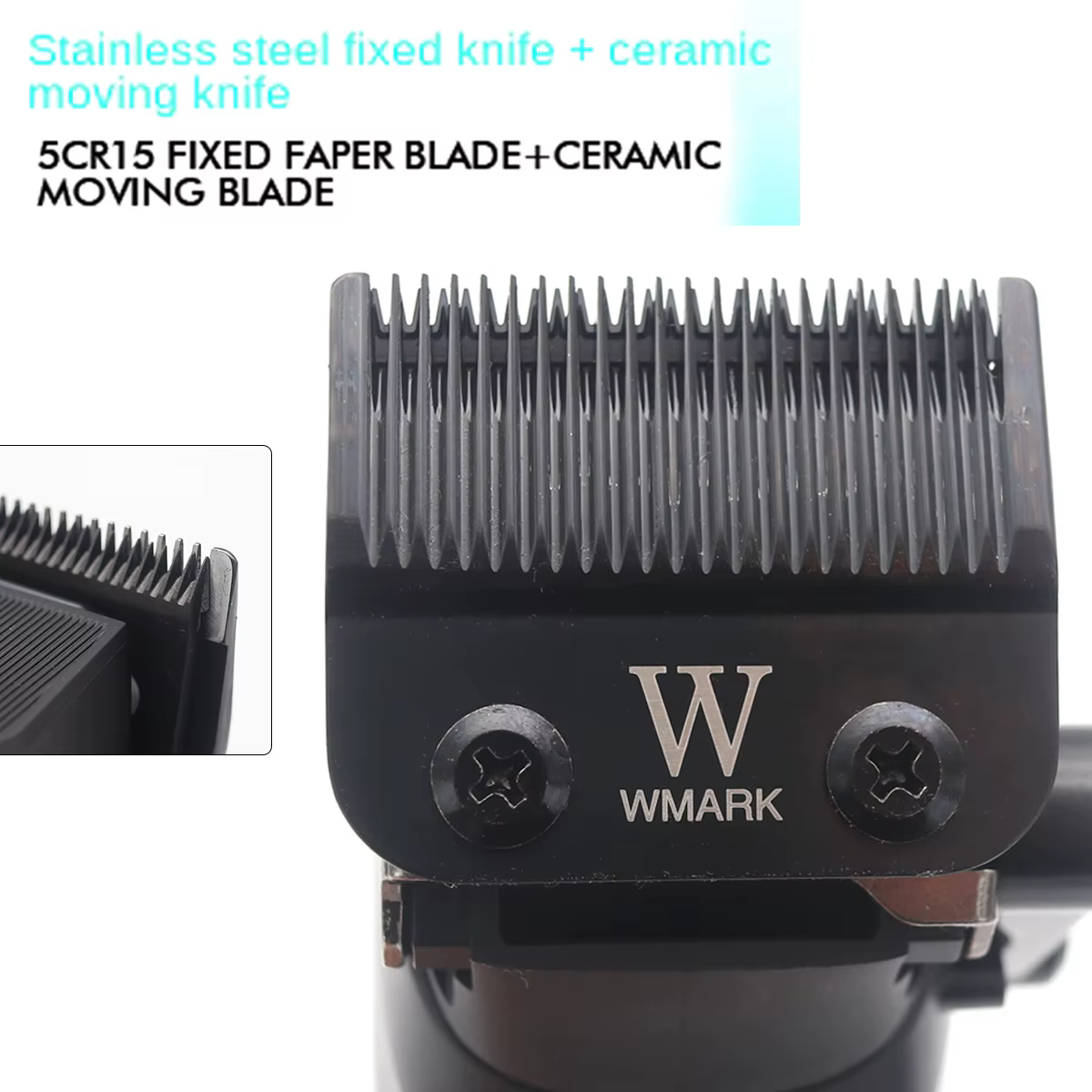 Kit de tondeuse à cheveux professionnelle pour hommes avec affichage LED lame DLC 9000 tr/min Machines de barbier Wmark ROSYOUS NG125 RS106 NG7982
