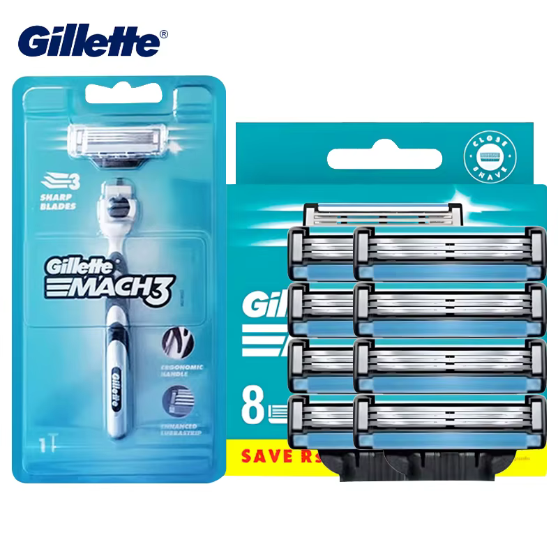Gillette MACH 3 Manul rasoir 3 couches lame