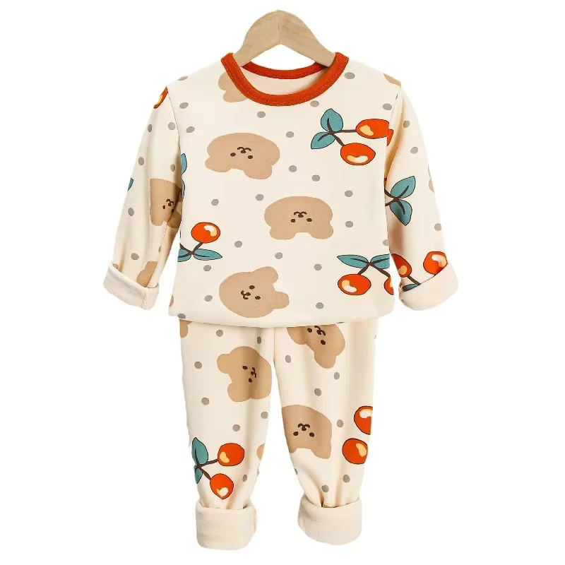Veste d'hiver en coton doublée de sourire pour enfants, vêtements d'automne pour femmes, combinaison de montagne chaude, vêtements d'automne