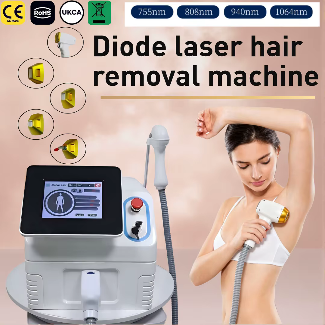 Machine d'épilation au laser à diode 4000W