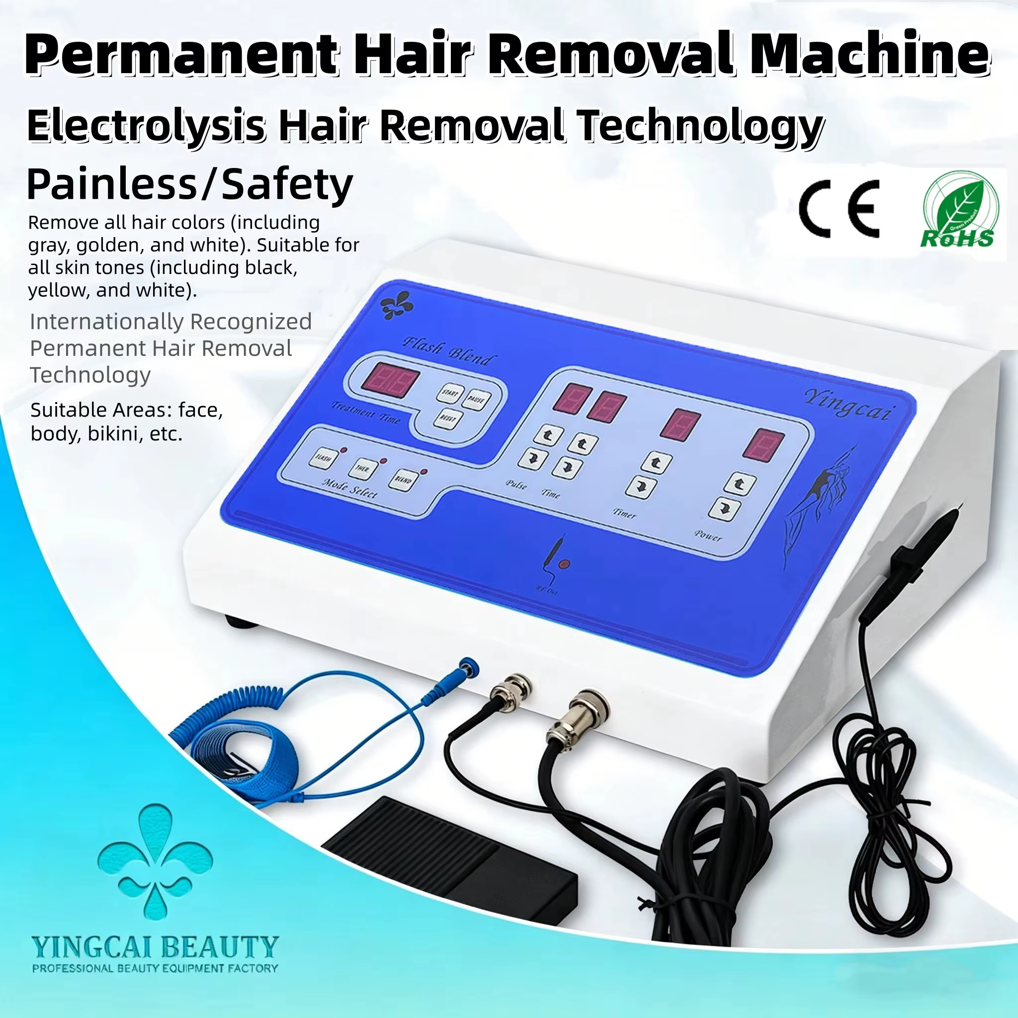 Machine professionnelle d'épilation par électrolyse permanente