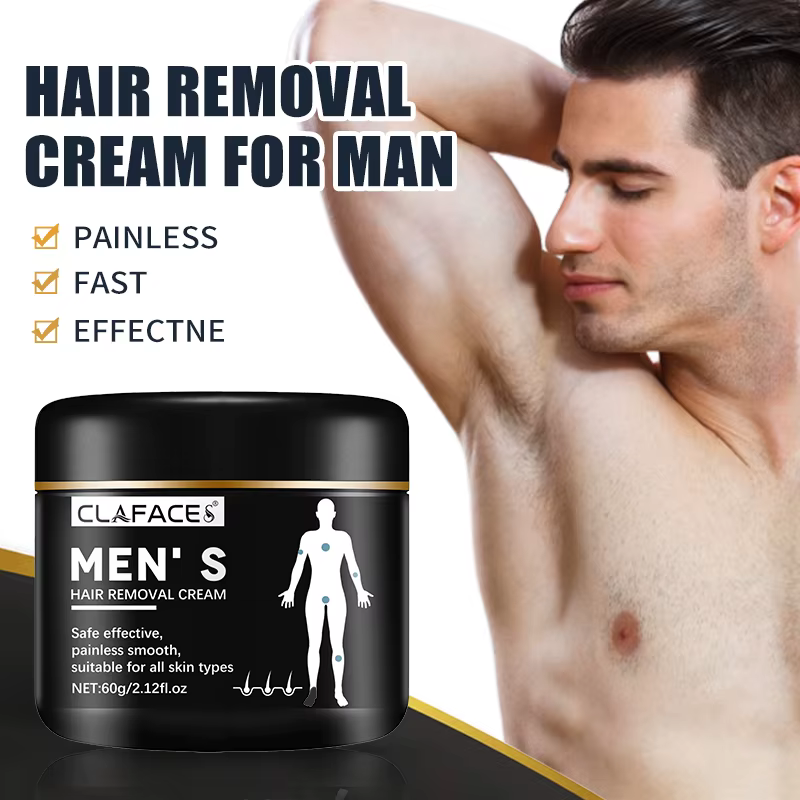 Crème d'épilation indolore pour hommes