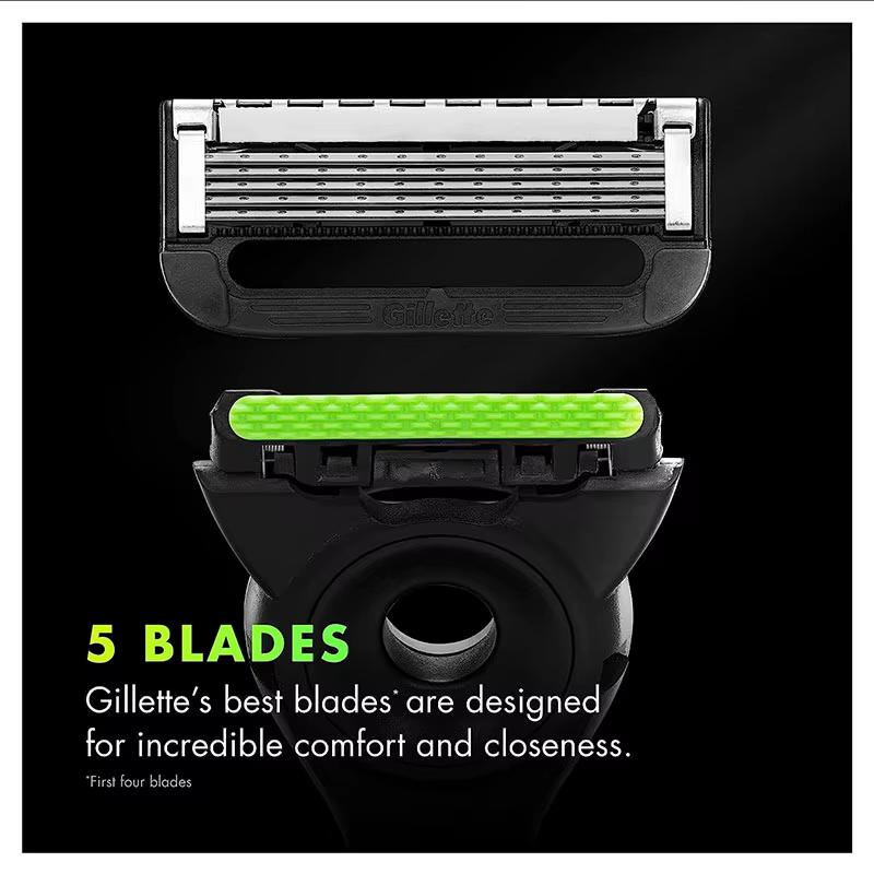 Gillette Labs Recharges de lames de rasoir pour hommes compatibles avec les poignées de rasoirs