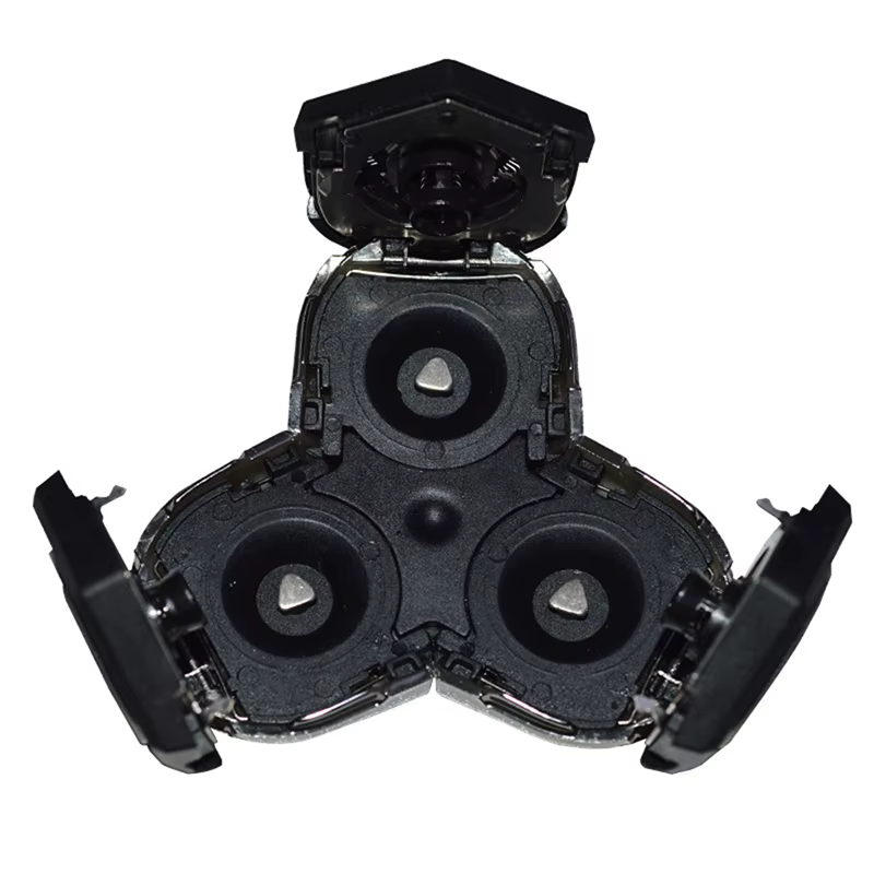 Tête de rasoir électrique rotative à 3 couteaux