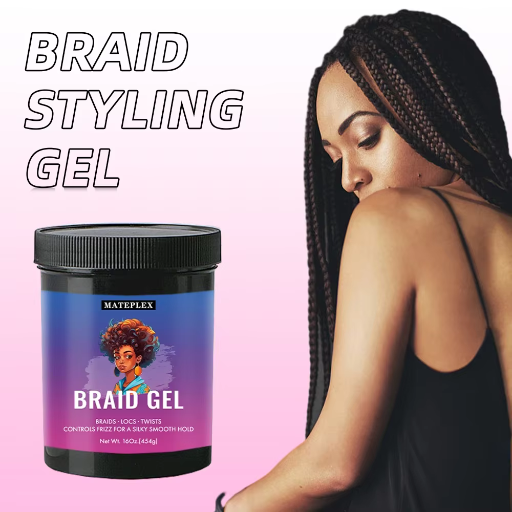Braid Gel for Perfectly Styled Braids Twists Long Lasting Hair Braiding Gel Styling Control Smooth Non-Flaking Twist Styling Wax