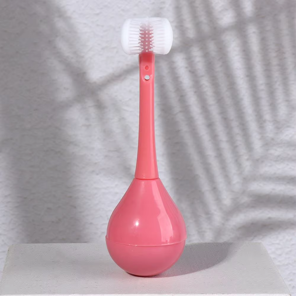 Brosse à dents en silicone pour l'hygiène buccale, brosse à dents à trois faces, brosse à dents pour enfants