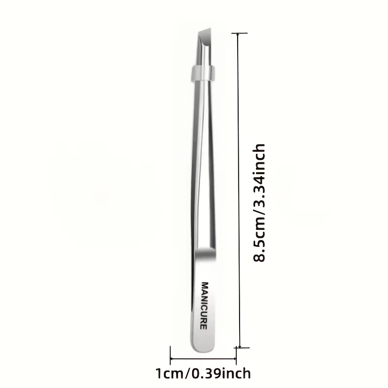 Pince à épiler en acier inoxydable pour la suppression des poils et des sourcils